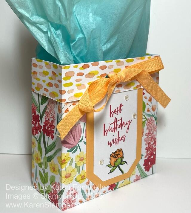 Florals In Bloom Birthday Gift Bag