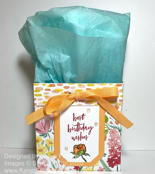 Florals In Bloom Birthday Wishes Gift Bag
