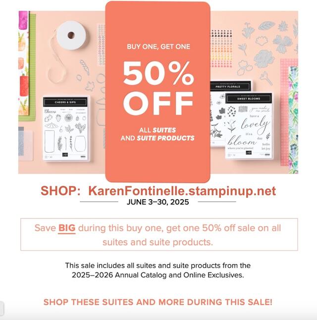 Suite Sale 50% Off Flyer