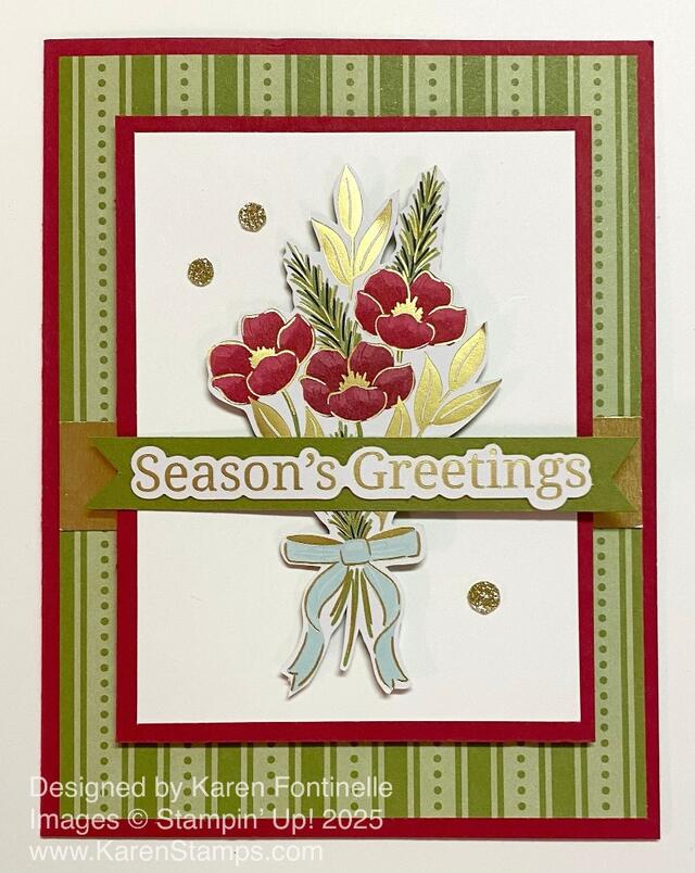 Traditions of Christmas Bouquet Card