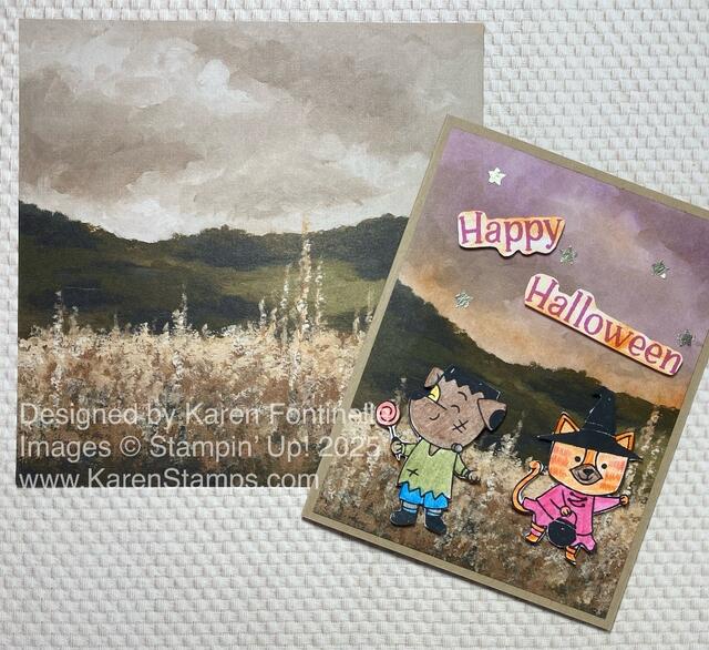 Beautiful Gallery Paper Halloween Card
