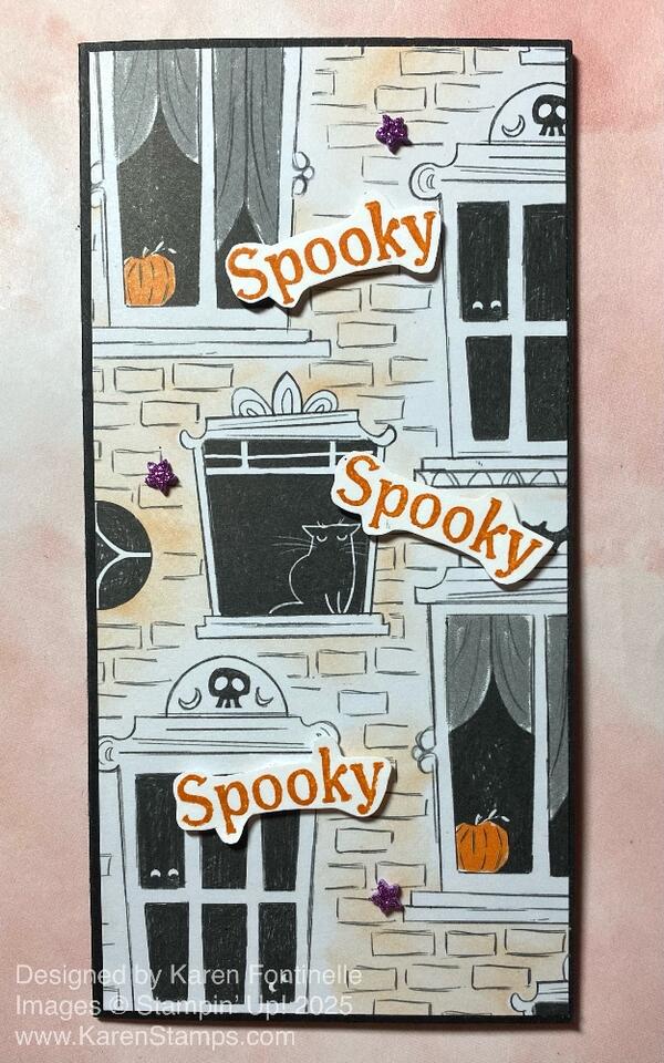 Spooky Sweet Slimline Halloween Card