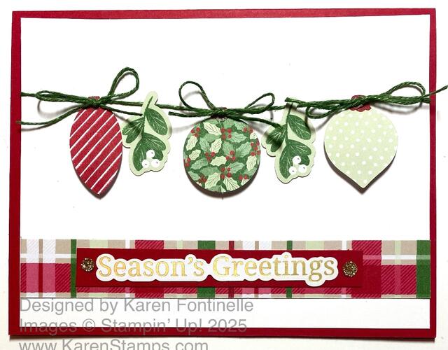 Christmas Tags & More Ornaments Card