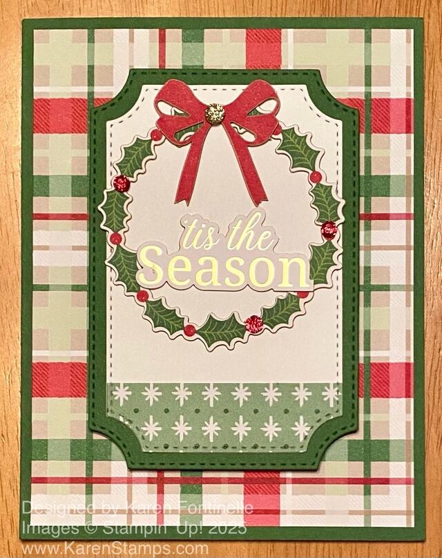 Christmas Tags & More Plaid Christmas Card
