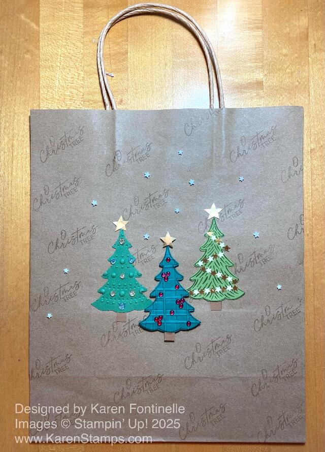 Decorative Trees Gift Bag