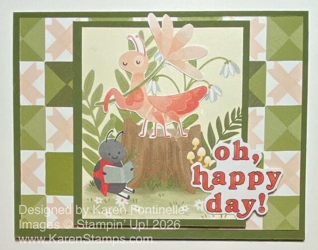 Cute As a Bug Oh Happy Day Card