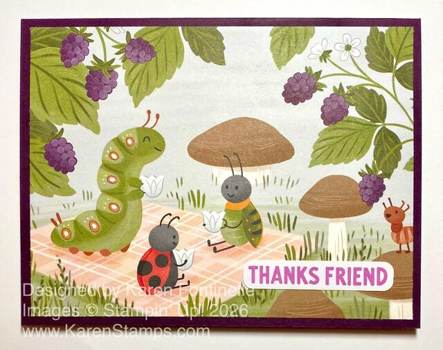 Cute As a Bug Thanks Friend Card