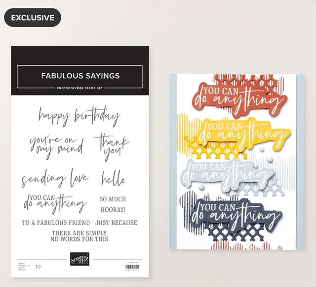 POM Fabulous Sayings Stamp Set Jan 2026