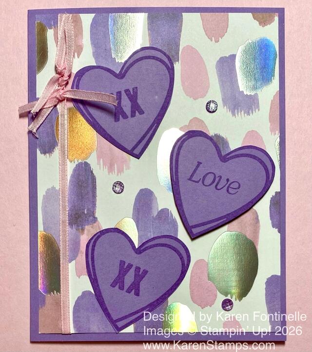 Splash of Sparkles Endless Love Valentine Card
