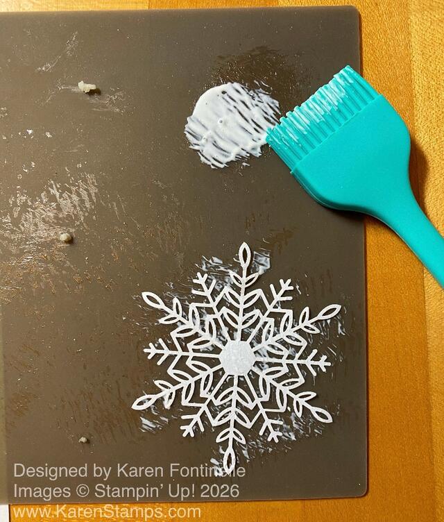 Wonderful Snowflakes Glue Technique