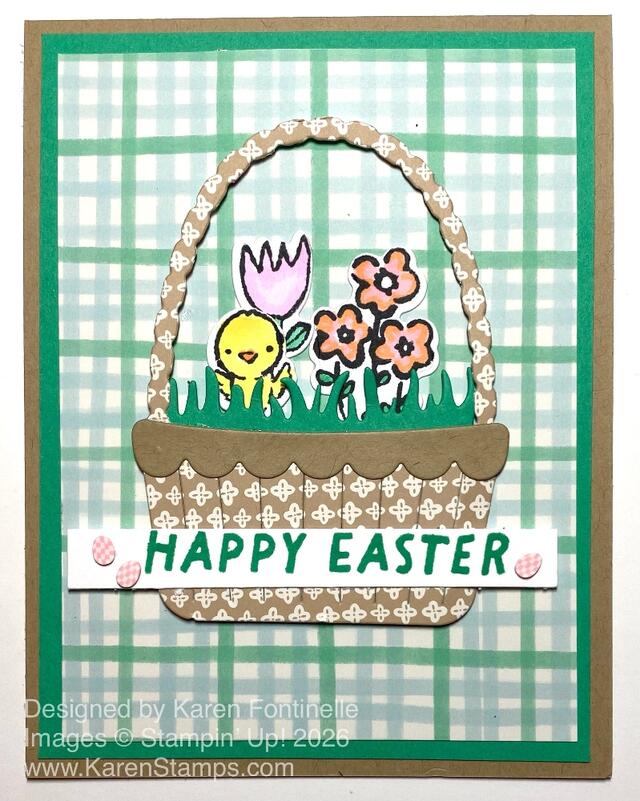 Easter Joy Easter Basket With Flowers Card