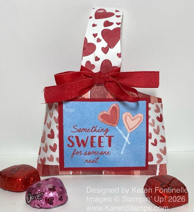 Envelope Valentine Treat Bag with candy