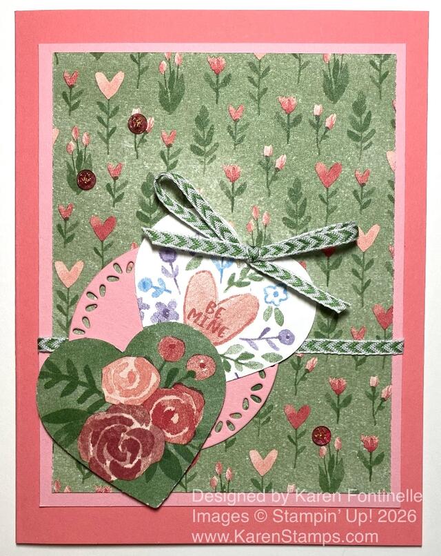 Love Notes Valentine Flowers Card