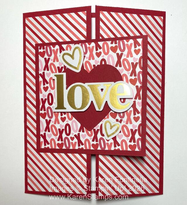 Made With Love Gate Fold Valentine