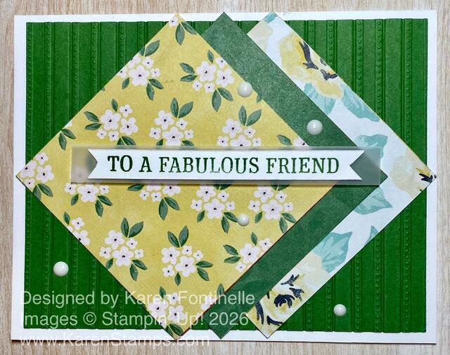 Square Snippets Fabulous Friend Card