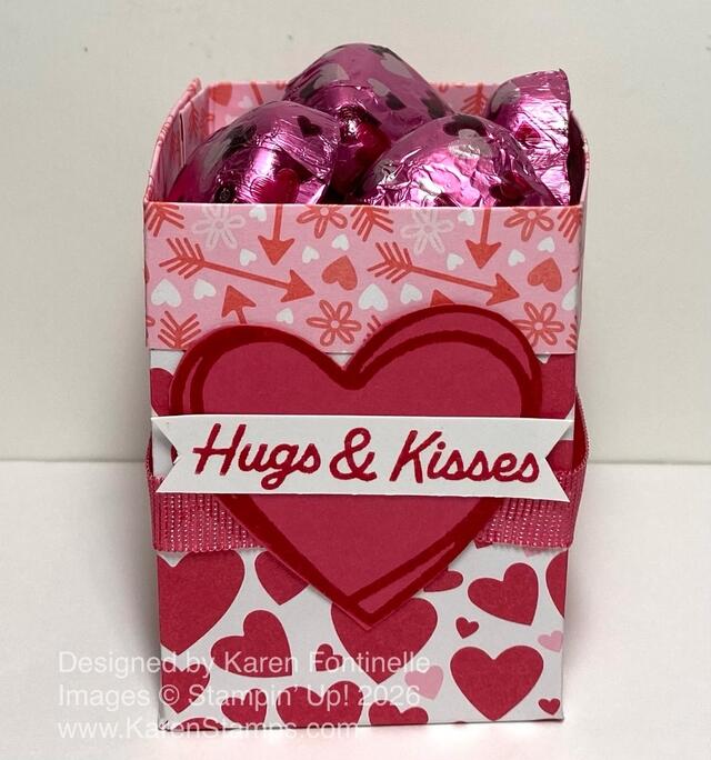 Valentine 2-4-6-8 Open Treat Box