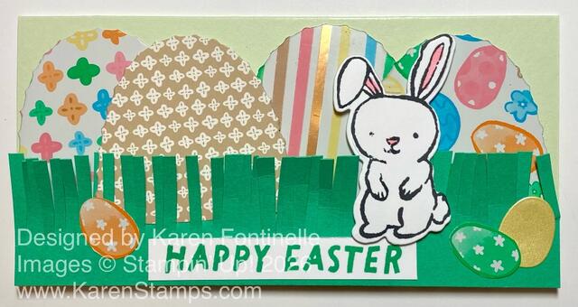 Easter Joy Easter Eggs and Bunny Card