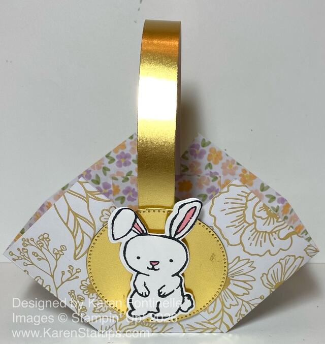 Lovely & Beautiful Gold Easter Basket
