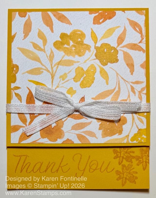 Garden Poetry Thank You Card