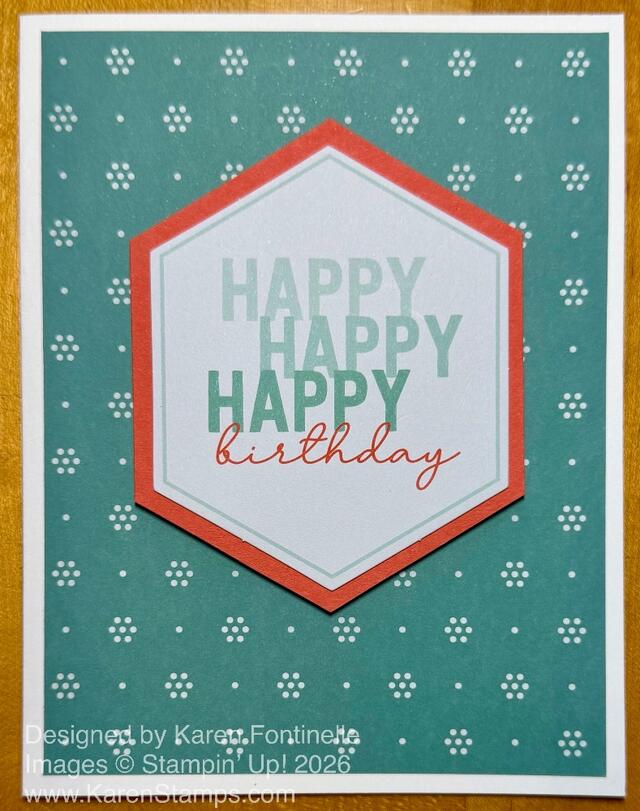 Sincerely Noted Ephemera Happy Birthday Card