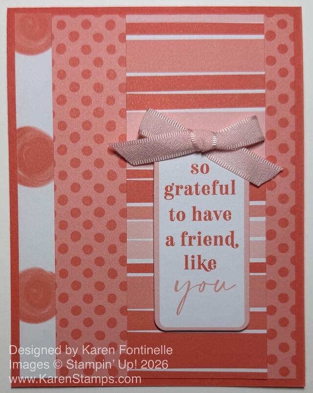 Subtles Painted Patterns Friend Card