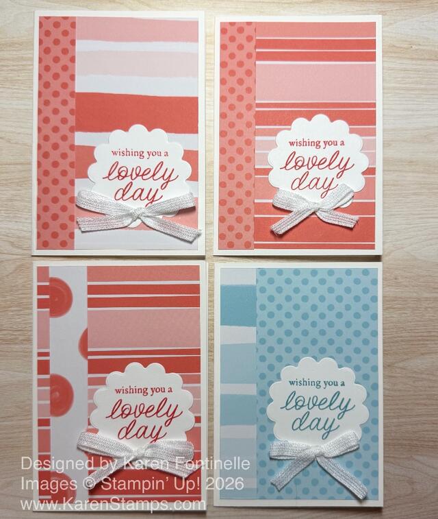Subtles Painted Patterns Note Cards