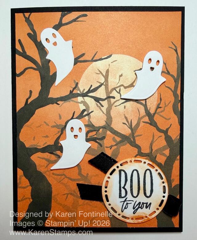 Frightfully Fun Ghosts Halloween Card