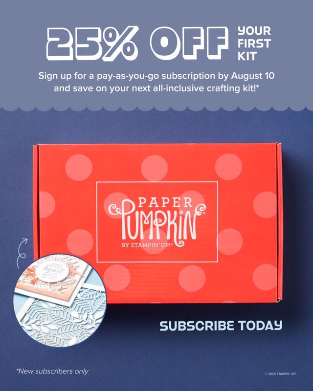 Paper Pumpkin Aug 2026 25% off Ad
