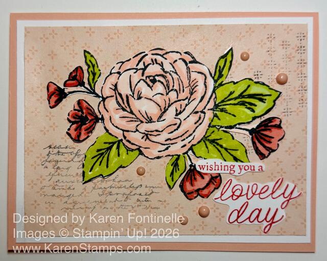 Sweetly Sentimental Floral Card