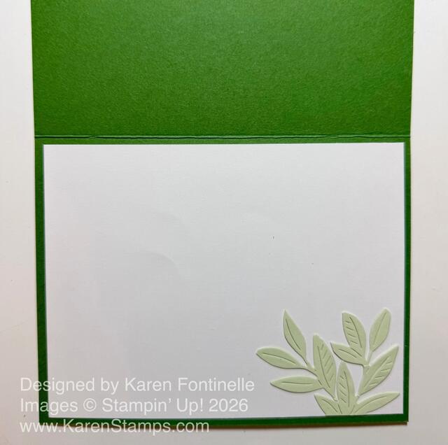 Botanical Expressions Leafy Card Inside