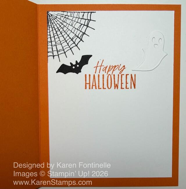 Frightfully Fun Halloween Tag Card Inside