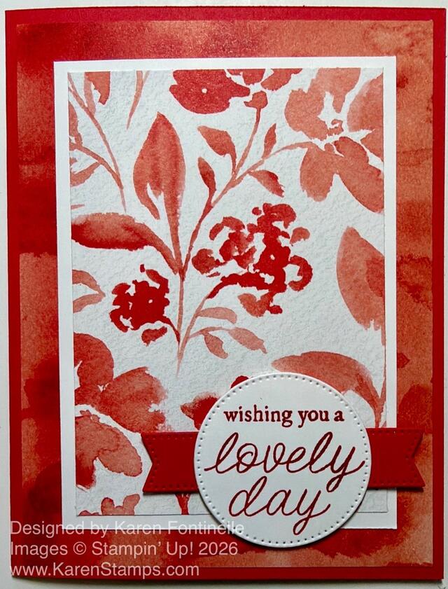 Garden Poetry Poppy Parade Card