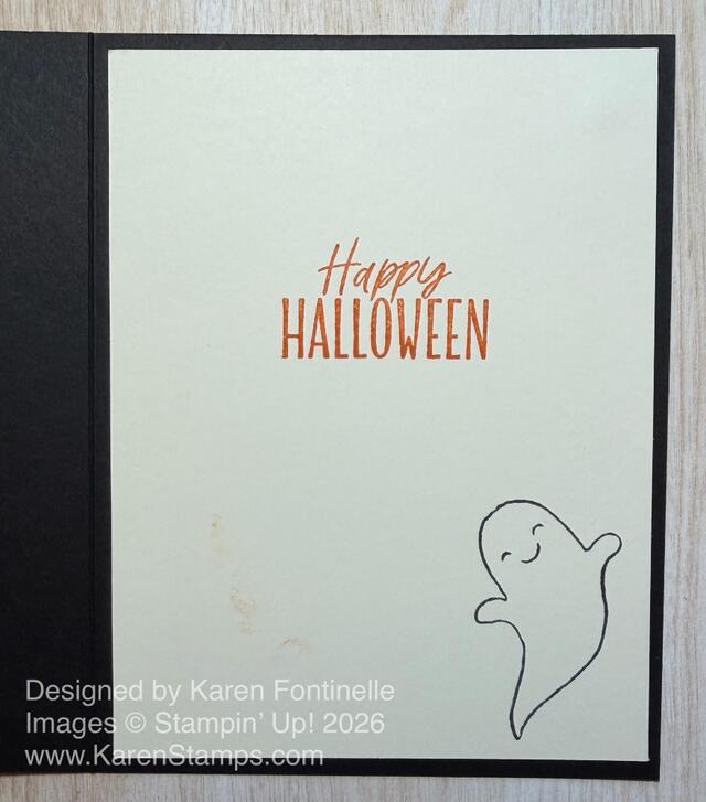 Halloween Shuffle Card Inside