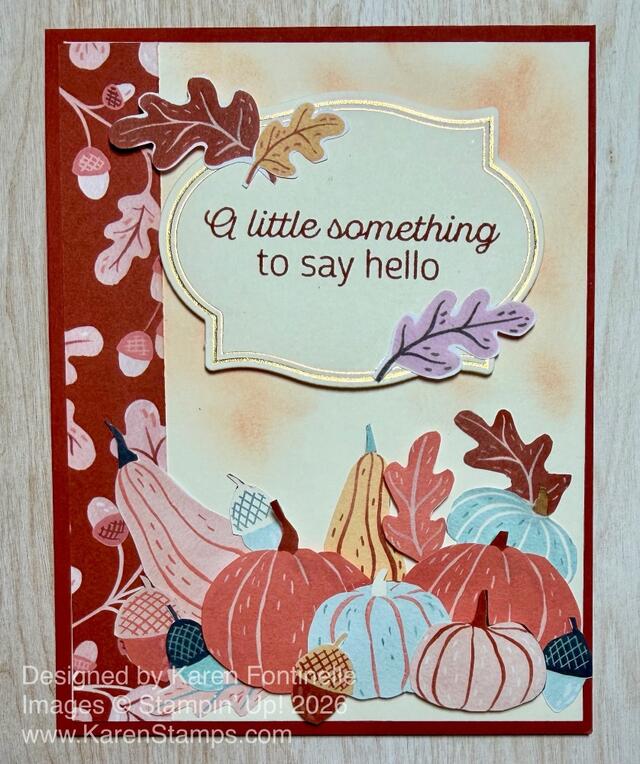 Painted Patch Fall Hello Card