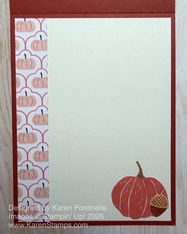 Painted Patch Fall Hello Card Inside