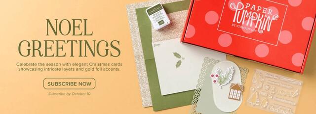 Paper Pumpkin Noel Greetings Kit Oct 2026 Banner