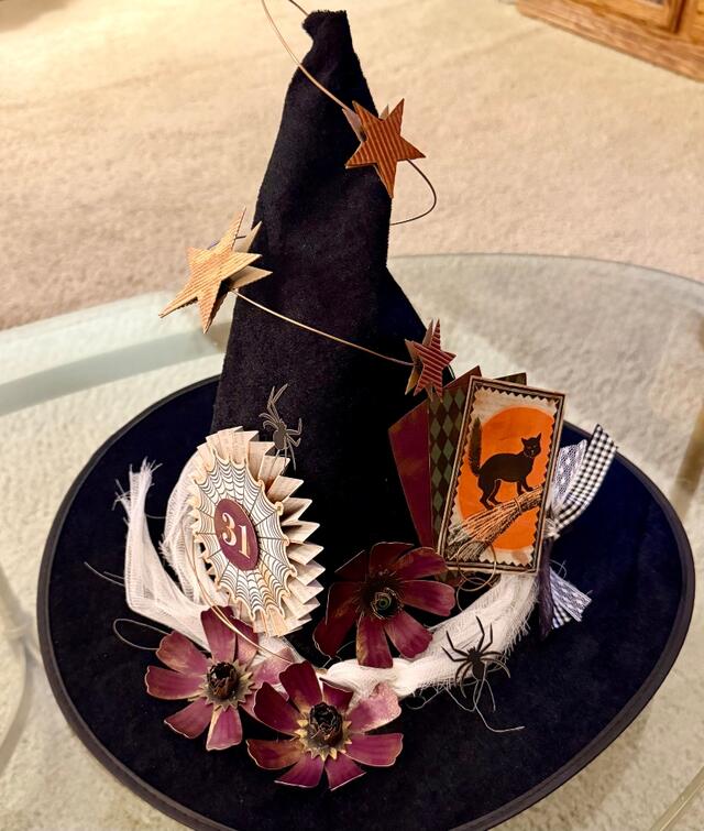 Witchy Whimsy Hat on Table