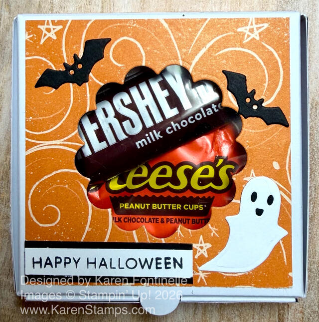 Scalloped Window Halloween Treat Box