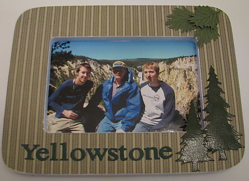 Yellowstone picture frame
