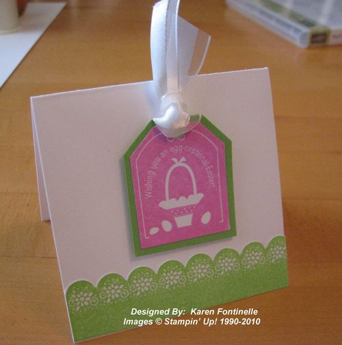 Easy Easter 3x3 Card Easy Easter 3x3 Card