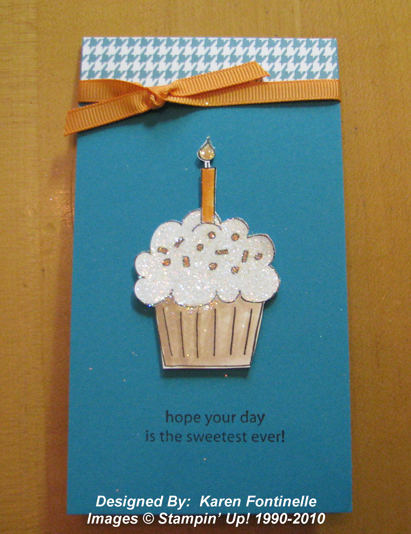 A Simple  Birthday  Card  Stamping With Karen