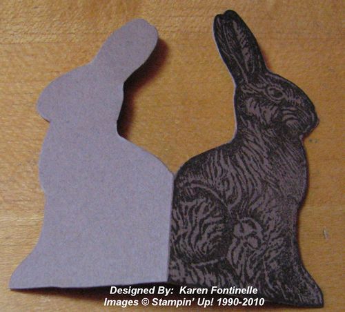 Making a Chocolate Bunny Card
