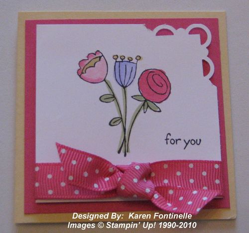 Spring Happy Moments Flower Card for Daylight Saving Time