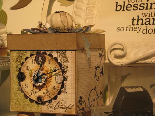 Stampin' Up! Box Clock