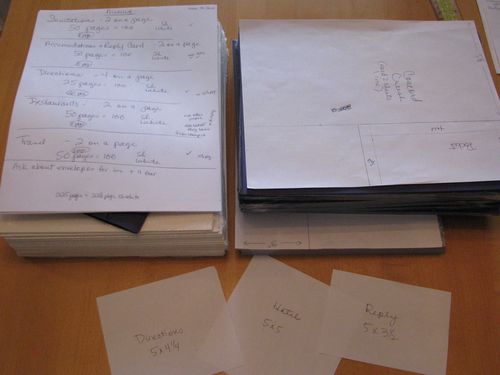 Paper, Plans, and Hopefully Invitations!