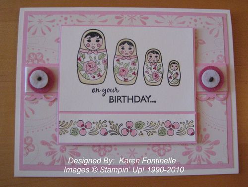 My Matryoshka Birthday Card