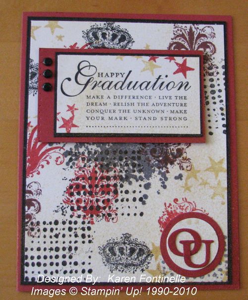 Extreme Elements Graduation Card stamped