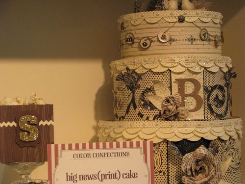 Newsprint Paper Cake