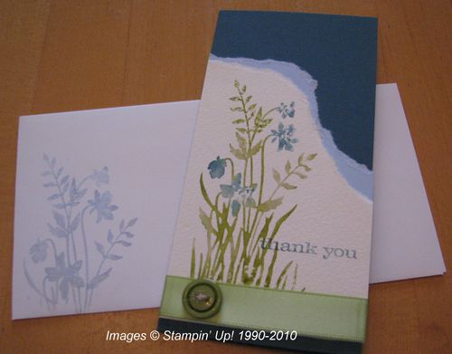 Just Believe Watercolor Thank You Card