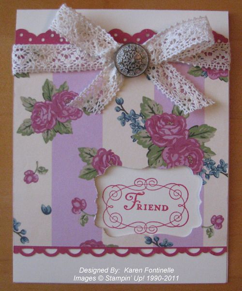 Springtime Vintage Card